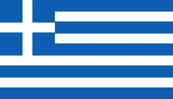 Icono de bandera de Grecia en estilo plano. Ilustración nacional del vector de signos — Archivo Imágenes Vectoriales