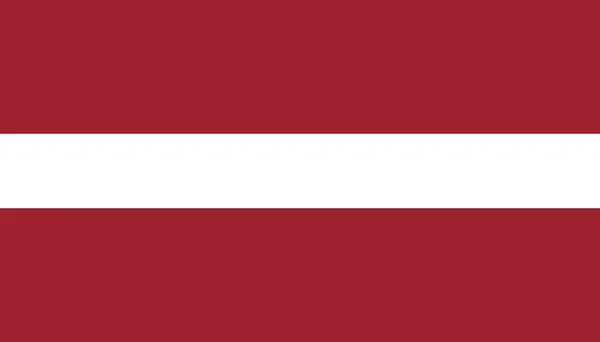 Lotyšská ikona příznaku v plochém stylu. Národní symbol pro označení ilustratio — Stockový vektor