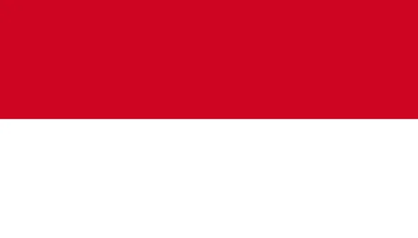 Icône drapeau de Monaco en style plat. Illustration vectorielle du signe national — Image vectorielle
