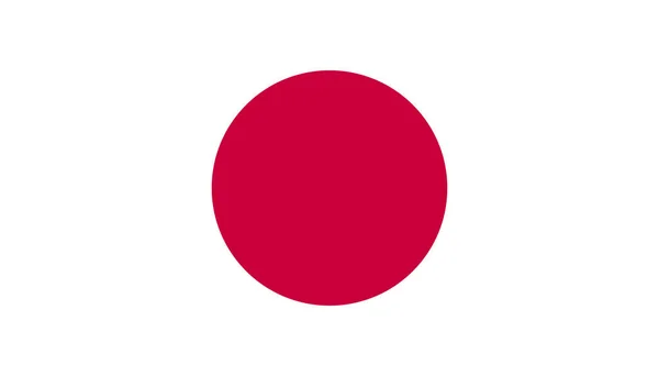Icono de bandera de Japón en estilo plano. Ilustración nacional del vector de signos — Vector de stock