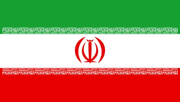 Iran vlag icoon in platte stijl. Nationaal teken vector illustratie. — Stockvector