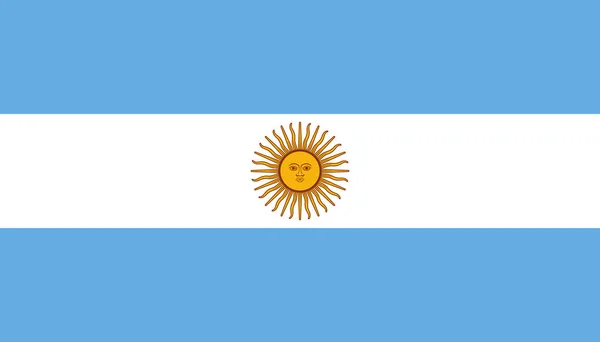 Argentin zászló ikon-ban lakás stílus. Nemzeti jel vektor Illustra — Stock Vector