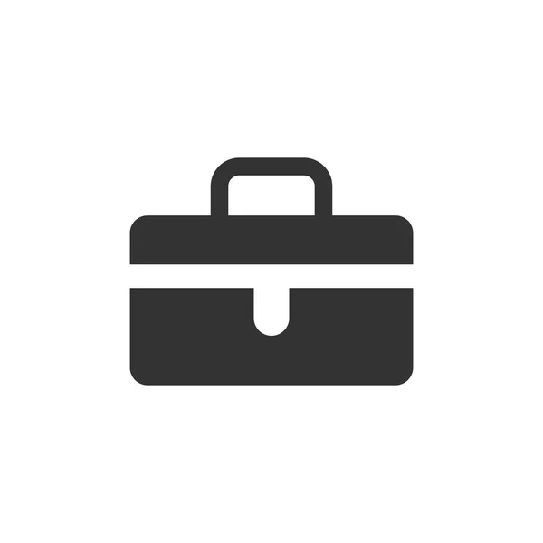 Icono de signo de maletín en estilo plano. Ilustración vectorial de maleta — Vector de stock