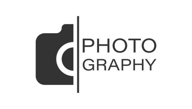 Düz tarzda kamera aygıtı işareti simgesi. Fotoğrafçılık vektör illust