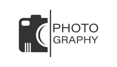 Düz tarzda kamera aygıtı işareti simgesi. Fotoğrafçılık vektör illust