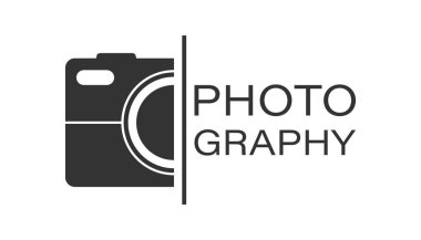 Düz tarzda kamera aygıtı işareti simgesi. Fotoğrafçılık vektör illust