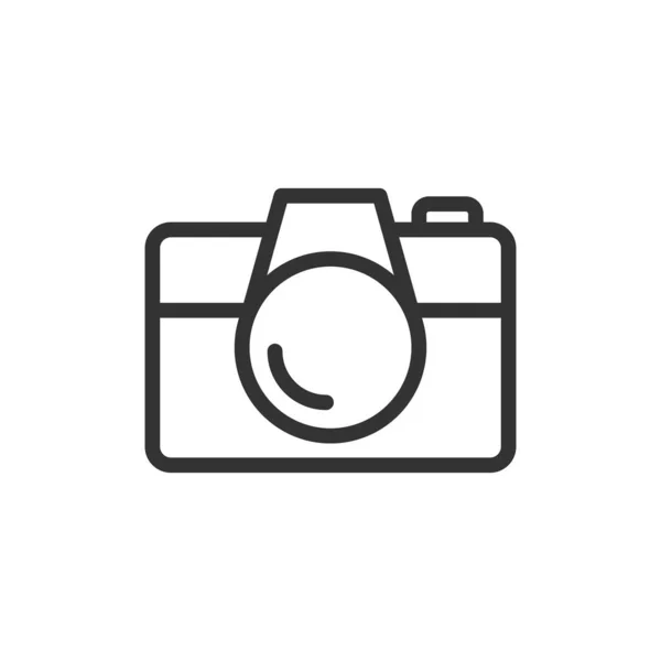 Camera device sign icon in flat style. Photography vector illust — Stock Vector