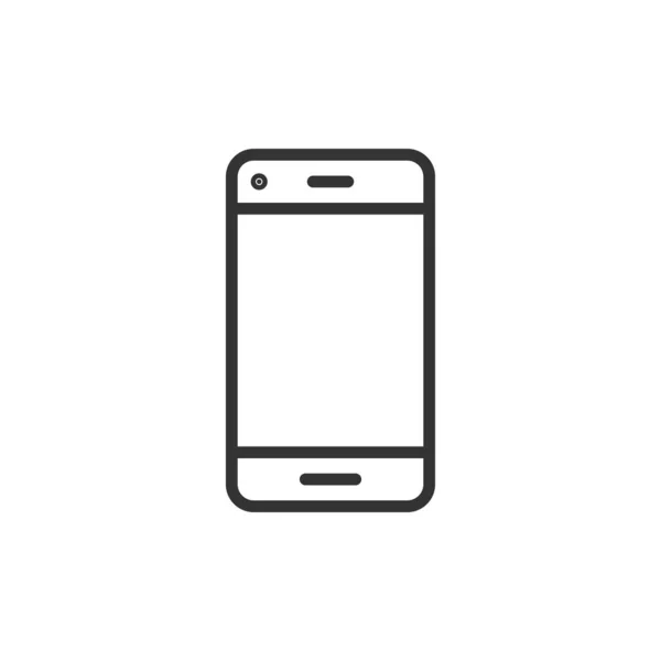 Ícone sinal do dispositivo de telefone em estilo plano. vetor Smartphone illustra —  Vetores de Stock