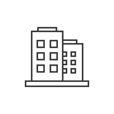 Ofis oluşturma simgesi düz tarzda. Daire vektör illust