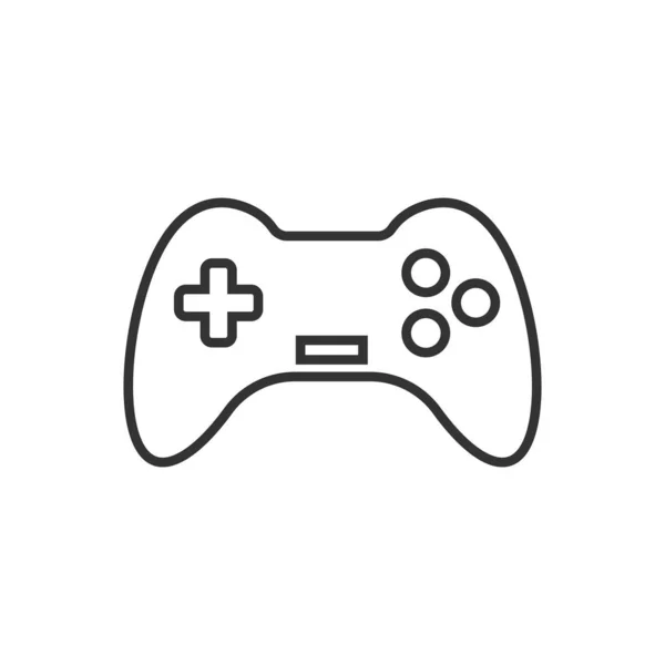 Joystick segno icona in stile piatto. Gamepad vettoriale illustrazione su — Vettoriale Stock