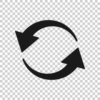 Saydam stilde ok döndürme simgesi. Eşitleme eylem vektörü iii