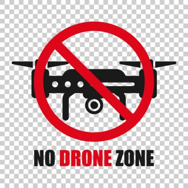 Saydam stilde drone bölgesi işaret simgesi yok. Quadrocopter ban v