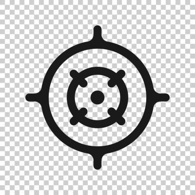 Hedef vektör simgesini saydam bir şekilde çekme. Amaç keskin nişancı sym