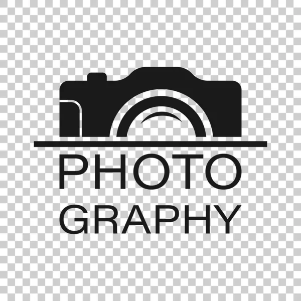 Camera device sign icon in transparent style. Photography vector — Stock Vector