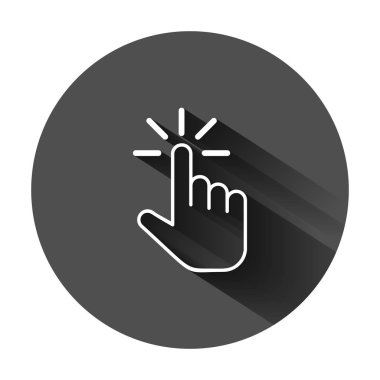 Düz stilde fare simgesini tıklatın. B üzerinde işaretçi vektör çizimi