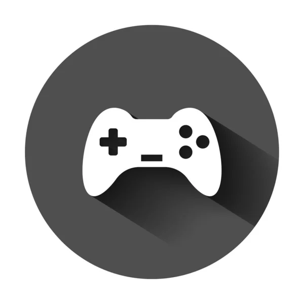 Signo de joystick icono en estilo plano. Gamepad vector ilustración en — Archivo Imágenes Vectoriales