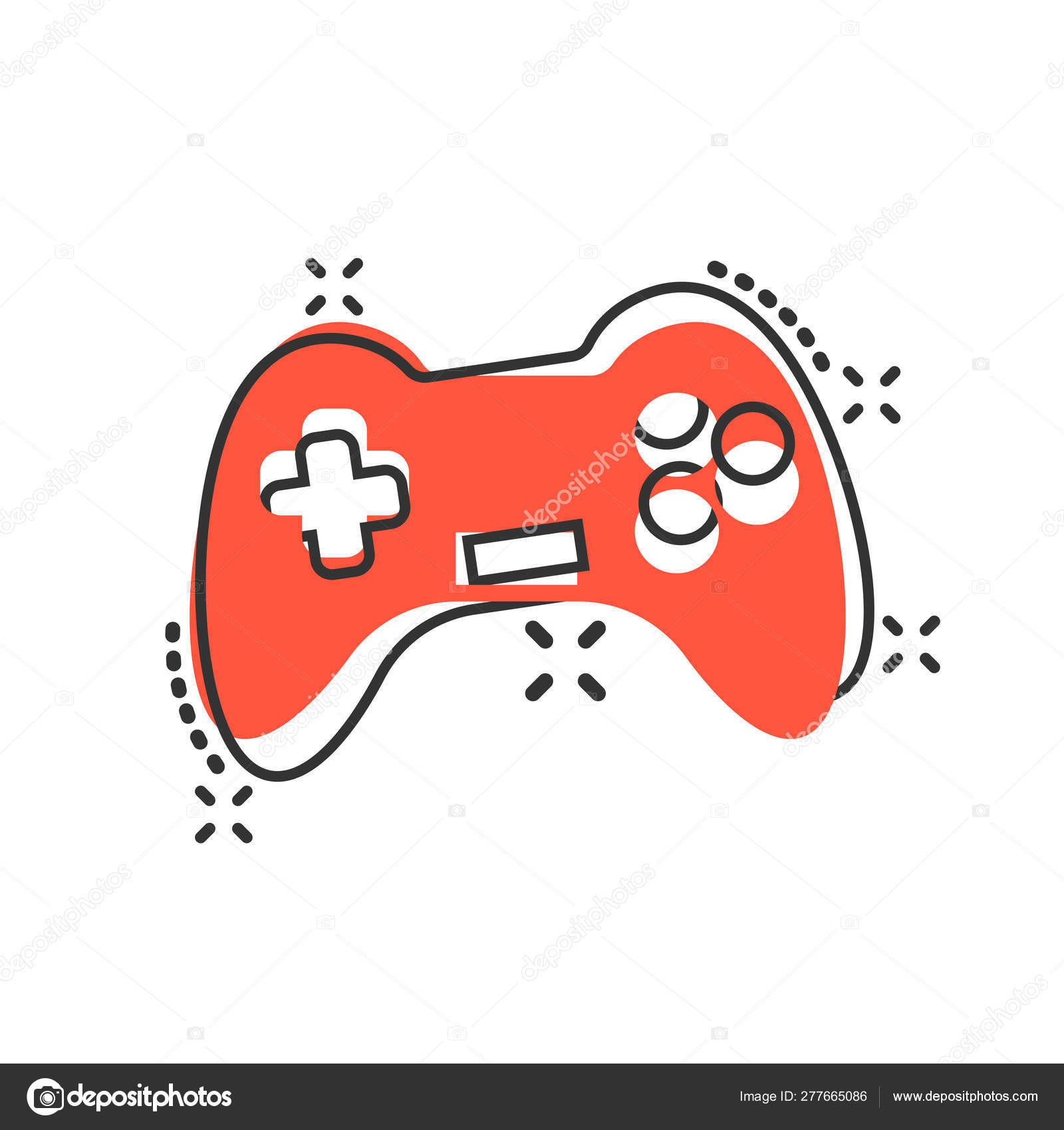 ilustração do ícone do vetor dos desenhos animados jogo joystick