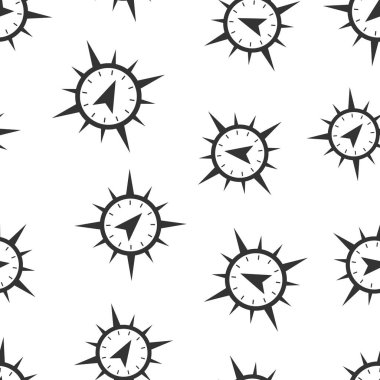 Genel navigasyon simgesi sorunsuz desen arka plan. Pusula gps 