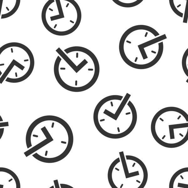 Icono en tiempo real sin costuras de fondo de patrón. Reloj vector illustr — Vector de stock