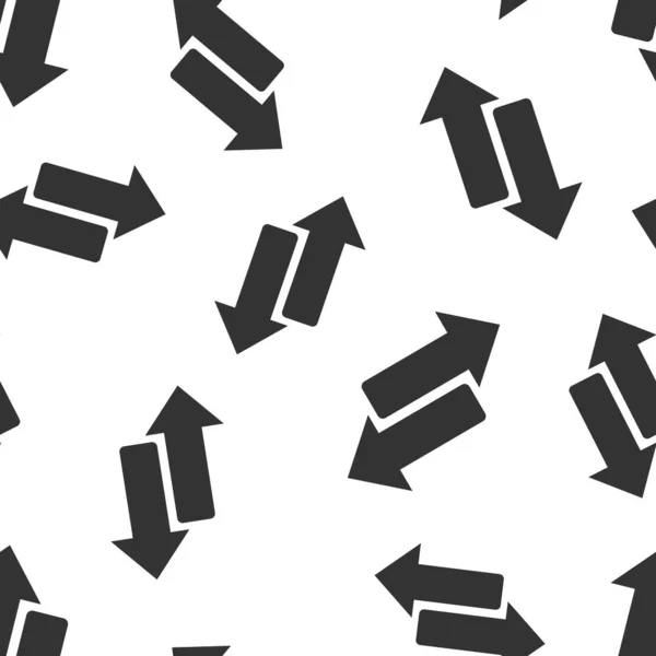 Reeverse arrow sign icon seamless pattern background. Пересвежий век — стоковый вектор