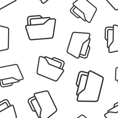 Dosya klasörü simgesi sorunsuz desen arka plan. Belgeler Arşivi 