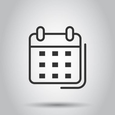 Takvim düzenleyici simgesi saydam stilde. Randevu olayı 