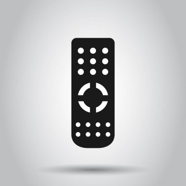Saydam stilde uzaktan kumanda simgesi. Kızılötesi denetleyici ve
