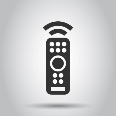 Saydam stilde uzaktan kumanda simgesi. Kızılötesi denetleyici ve