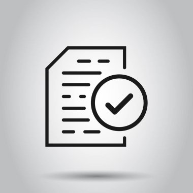 Saydam stilde uyumluluk belge simgesi. Onaylanan işlem 