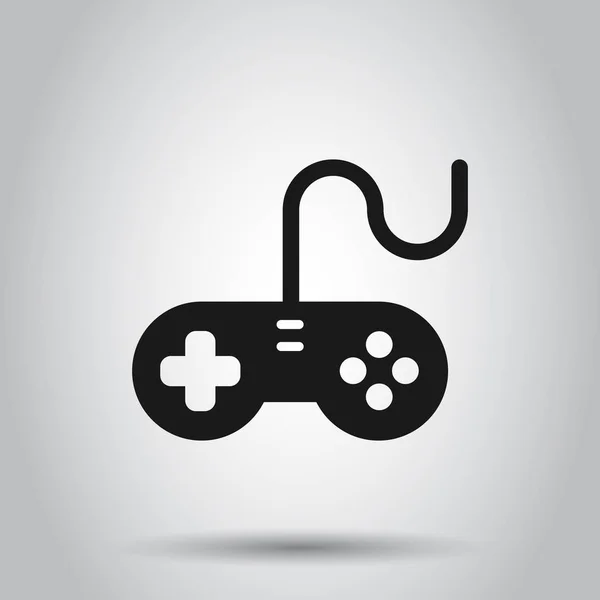 Pictogram van het joystick teken in platte stijl. Gamepad vector illustratie op — Stockvector