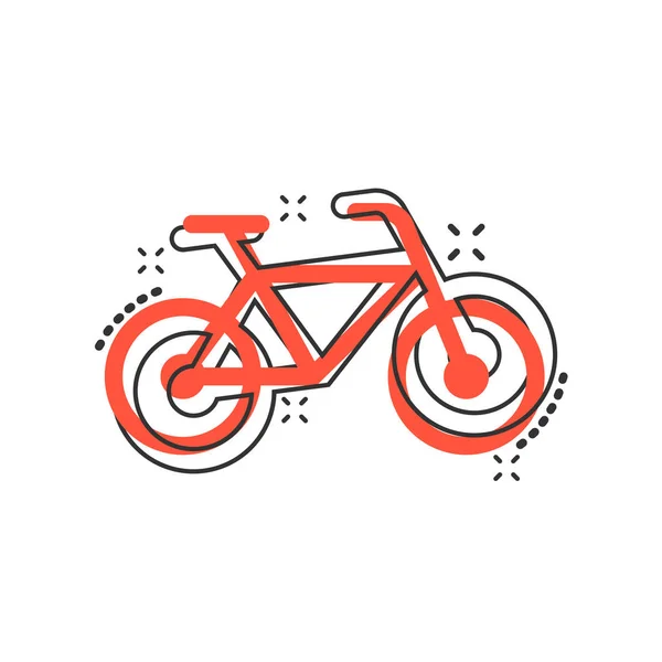 Fiets teken icoon in komische stijl. Fiets vector cartoon illustrati — Stockvector