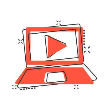 Çevrimiçi eğitim süreci simgesi. Seminer vec giyin