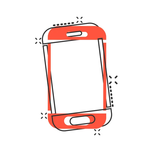 웃긴 스타일의 스마트폰 아이콘입니다. 휴대용 핸드셋 벡터 만화 III — 스톡 벡터