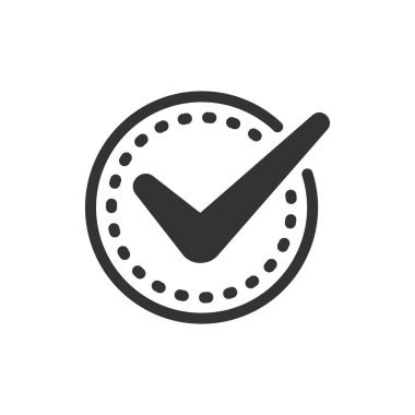 İşaret simgesini düz şekilde işaretle. Düğme vektör hastalığını doğrula