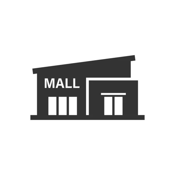 Εικονίδιο Mall σε επίπεδη στυλ. Αποθήκευση διανυσματικής απεικόνισης σε λευκό isol — Διανυσματικό Αρχείο