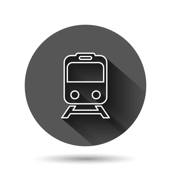 Icono Del Metro Estilo Plano Tren Ilustración Vectorial Del Metro — Vector de stock