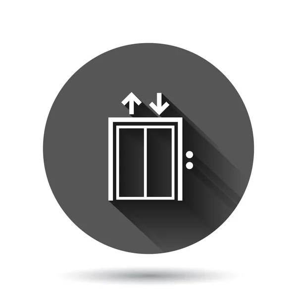 Ikon Lift Dengan Gaya Datar Mengangkat Ilustrasi Vektor Pada Latar - Stok Vektor