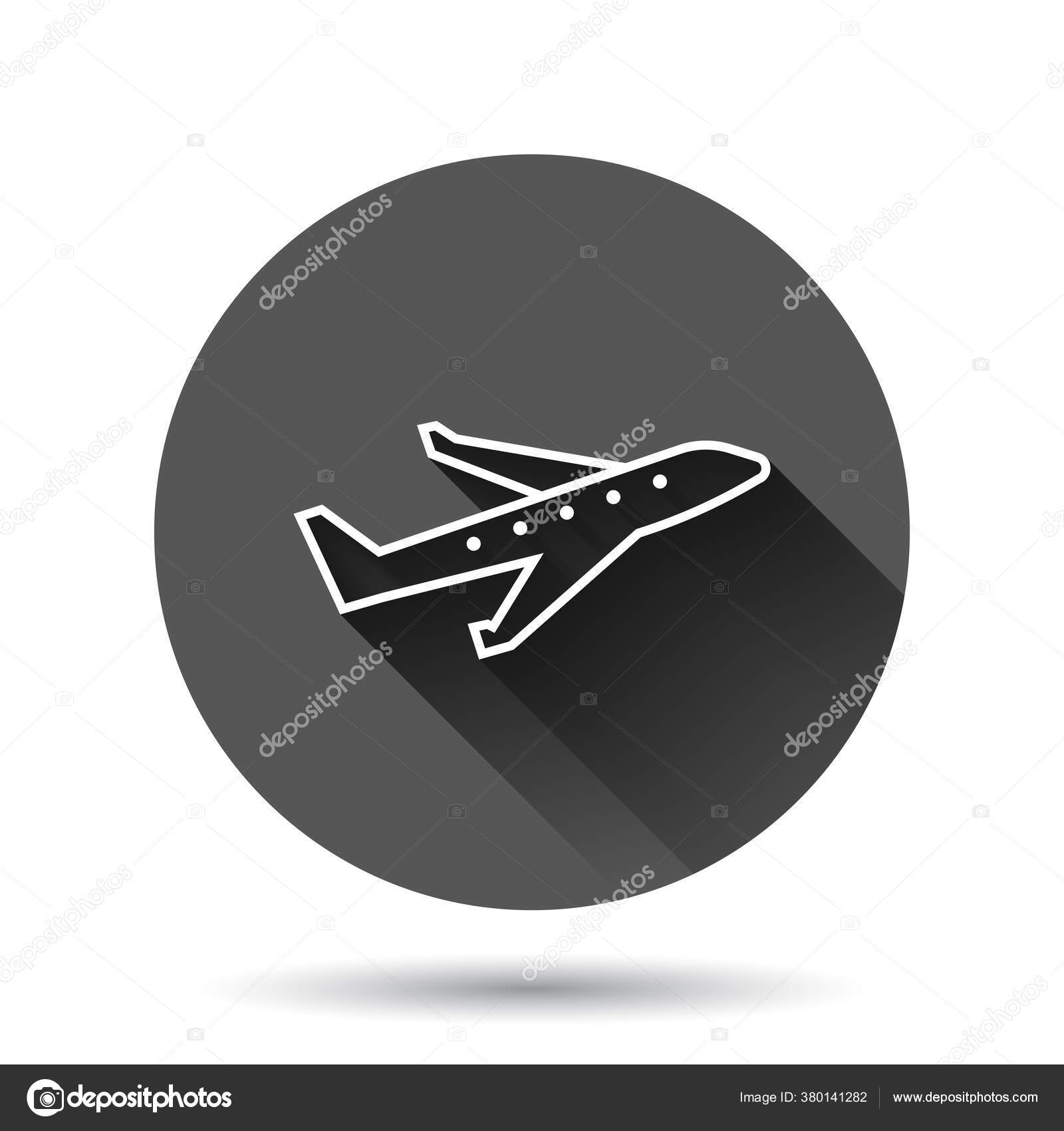 Ikon Pesawat Dalam Gaya Datar Vektor Pesawat Ilustrasi Pada Latar Stok Vektor C Sanek13744 380141282