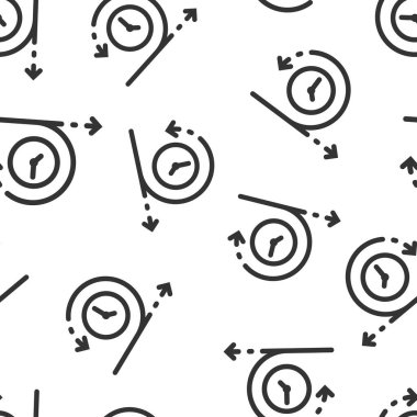 Düz biçimde çevik bir simge. Beyaz izole edilmiş arka planda esnek vektör çizimi. Ok döngüsü kusursuz şablon iş konsepti.