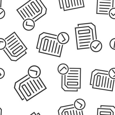 Düz biçimdeki belge simgesi. Beyaz izole edilmiş arka planda vektör illüstrasyonunu rapor et. Kağıt levha, kusursuz şablon iş konsepti.