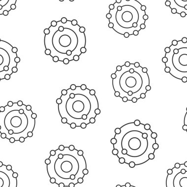 Antioksidan ikonu düz stil. Beyaz izole edilmiş arka planda molekül vektör çizimi. Detokssuz şablon iş konsepti.