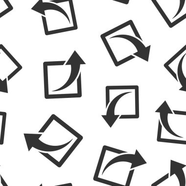 Düğme simgesini düz bir şekilde paylaş. Beyaz izole arkaplanda ok işareti vektör çizimi. Dosya pürüzsüz şablon iş konseptini gönder.