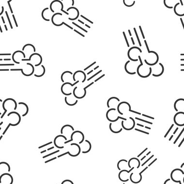 Düz bir rüzgar simgesi. Beyaz izole arkaplanda hava vektör çizimi. Rüzgârsız şablon iş konsepti.