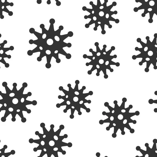 Ασθένεια Βακτηρίων Εικονίδιο Επίπεδη Στυλ Αλλεργία Διανυσματική Απεικόνιση Λευκό Απομονωμένο — Διανυσματικό Αρχείο