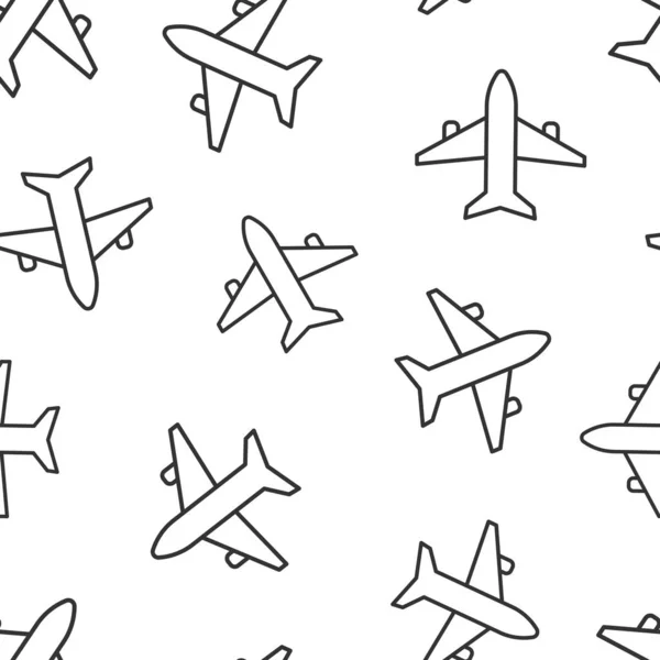 Plane Icon Flat Style Airplane Vector Illustration White Isolated Background — Stock Vector