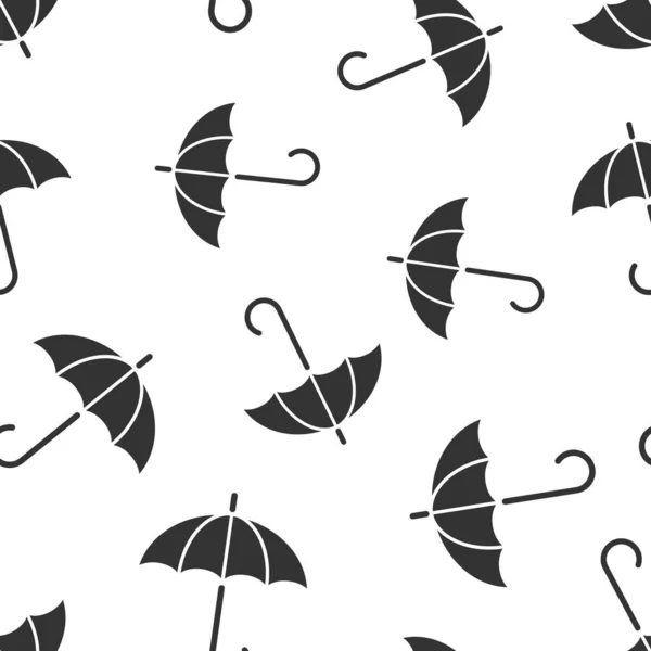 Ícone Guarda Chuva Estilo Plano Ilustração Vetor Parasol Sobre Fundo — Vetor de Stock