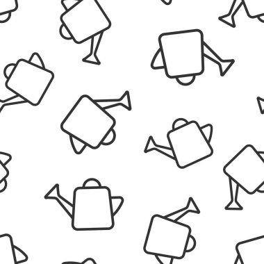 Su, düz bir şekilde ikon olabilir. Beyaz yalıtılmış arka planda sulama bahçesi vektör çizimi. Sulama desensiz iş konsepti.