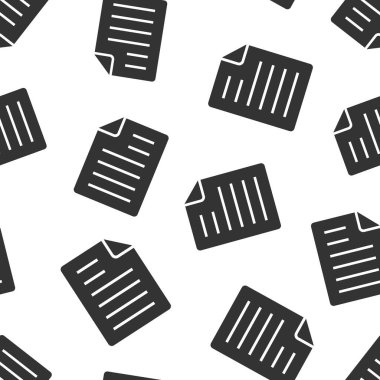 Düz biçimli belge notu simgesi. Beyaz arkaplanda kağıt sayfa vektör illüstrasyonu. Not defteri belgesi pürüzsüz şablon iş konsepti.