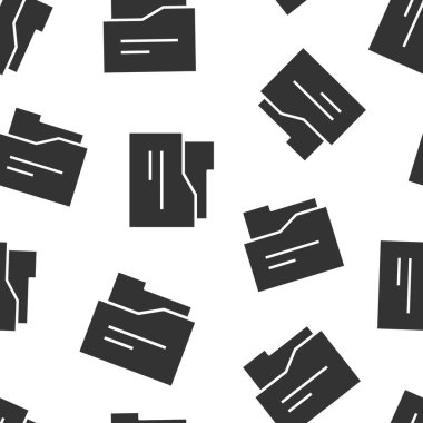 Düz biçimli dosya dizini simgesi. İzole edilmiş arkaplanda vektör illüstrasyonunu arşivler. Depolama desensiz iş konsepti.