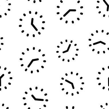 Düz bir saat simgesi. Beyaz izole arkaplanda vektör illüstrasyonunu izle. Zamanlayıcı kusursuz şablon iş konsepti.